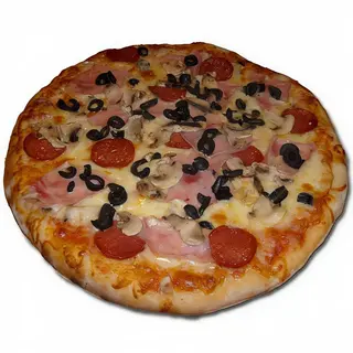 Pizza 30 cm + doua bauturi racoritoare