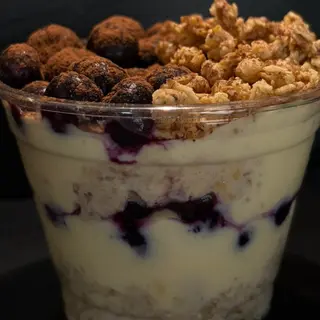 Blueberry protein oats (21 g proteină, no sugar added)