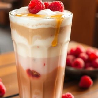RASPBERRY ICED LATTE 