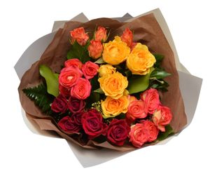 Buchet 5 miniroze multicolore