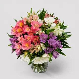Buchet 9 alstroemeria multicolore