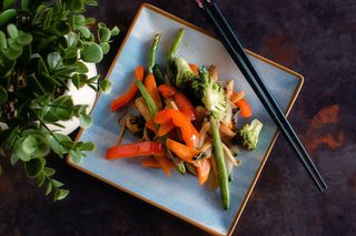 Vegan vegetables cu orez