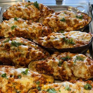 Platou de vinete și dovlecei