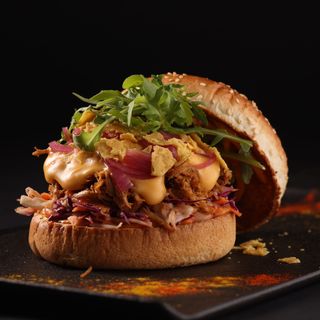 Burger pulled pork 