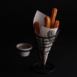 Home made churros nutella