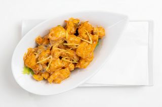 Spicy creamy shrimp mushroom