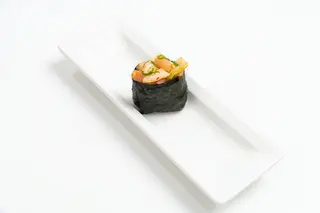 Spicy shrimp Gunkan Sushi
