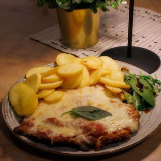 Snitel de pui gratinat la cuptor