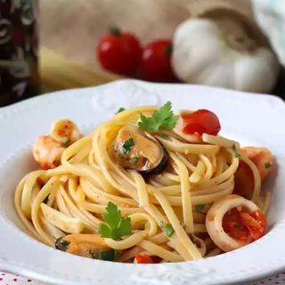 Spaghete cu Fructe de Mare