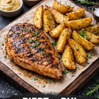 PIEPT DE PUI LA GRATAR CARTOFI WEDGES