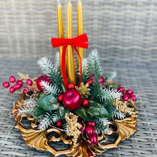 Aranjament ‘platou cu lumânări ‘