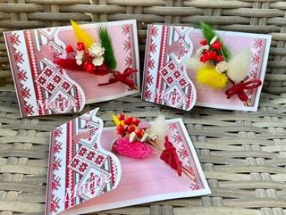 Set de 3 mărțișoare florale