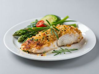 Piept pui in crusta parmezan