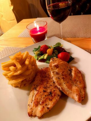 Piept de pui la gratar