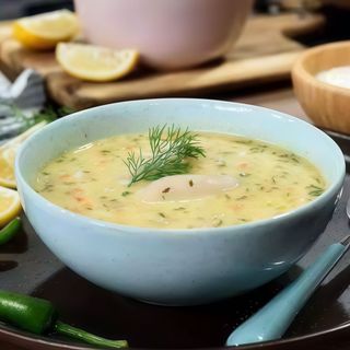 Ciorba de pui a la grec