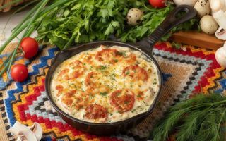 Gratin de pui cu cartofi