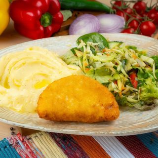 Cordon Bleu cu piure de cartofi