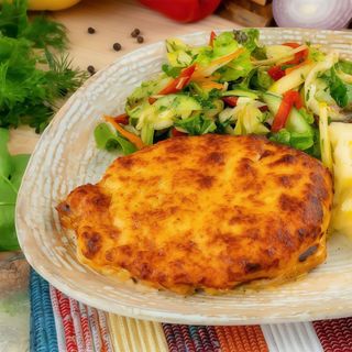 Piept de pui umplut cu mozzarella