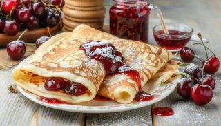 Clatita uriasa cu dulceata visina