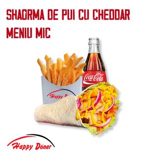 Shaorma de pui cheddar meniu