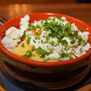 Tochitura de porc cu mamaliguta