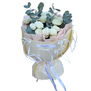 Buchet Mini Rose Albe