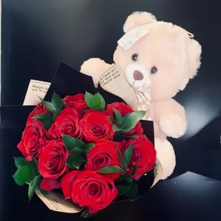 Buchet cu ursuleț