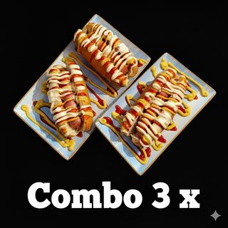 COMBO 3 x Hot Dog Mozzarella 660 Gr.