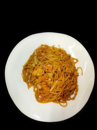 Tăiței prăjiți cu porc