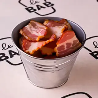 Two slices of bacon