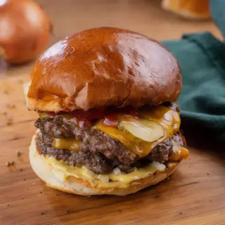 USDA prime double cheeseburger