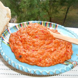 Zacusca de ciuperci cu ardei 