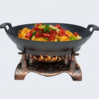 K13. Creveti la wok in sos picant/干锅香辣虾/Dry pot spicy shrimps *