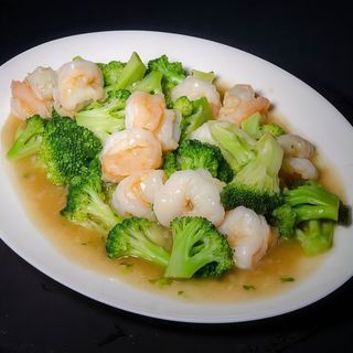 K14.Creveti cu broccoli/西兰花虾仁/Broccoli shrimps