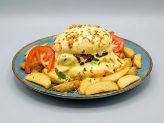 Burger cheesy bacon