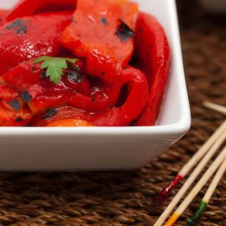 Tocanita de ardei copti cu mamaliguta