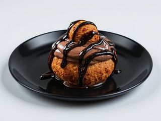 Papanasi prajiti cu ciocolata