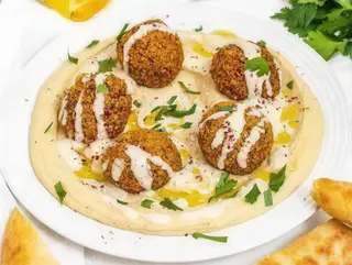 Falafel hummus - fara gluten, vegan / de post