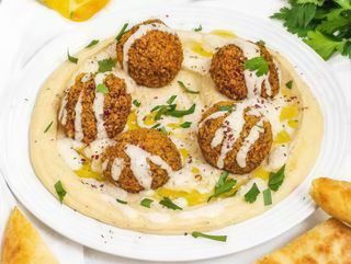 Falafel hummus - fara gluten, vegan / de post