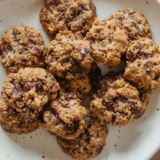 Cookie cu banana, ovaz si ciocolata fara zahar 1 buc x 80 gr