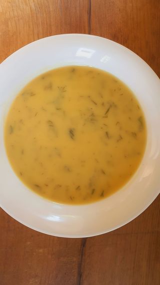 Supa crema de dovlecel cu marar - vegan / de post