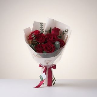 Buchet rosu eucalipt