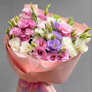 Buchet 9 eustoma