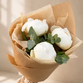 Buchet simplu bujori