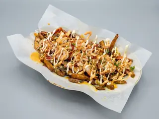 Shrimp loaded fries