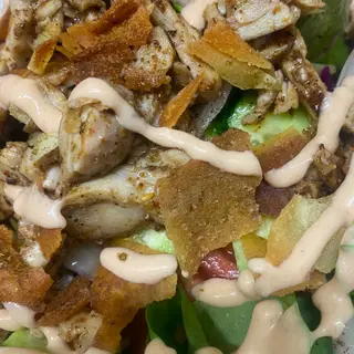 Fatoosh shawarma salad