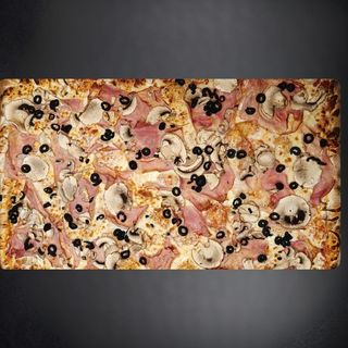 Pizza PARTY Prosciutto e Funghi 60x40cm / 2300 Gr.