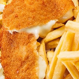 CASCAVAL PANE SI CARTOFI PRAJITI