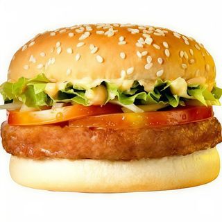 Hamburger vegetal cu Cartofi prăjiți *(420 gr) - VEGETARIAN