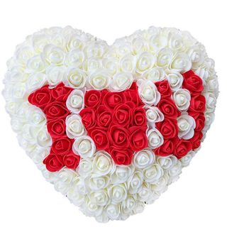 Inima din trandafiri de spuma I love you
